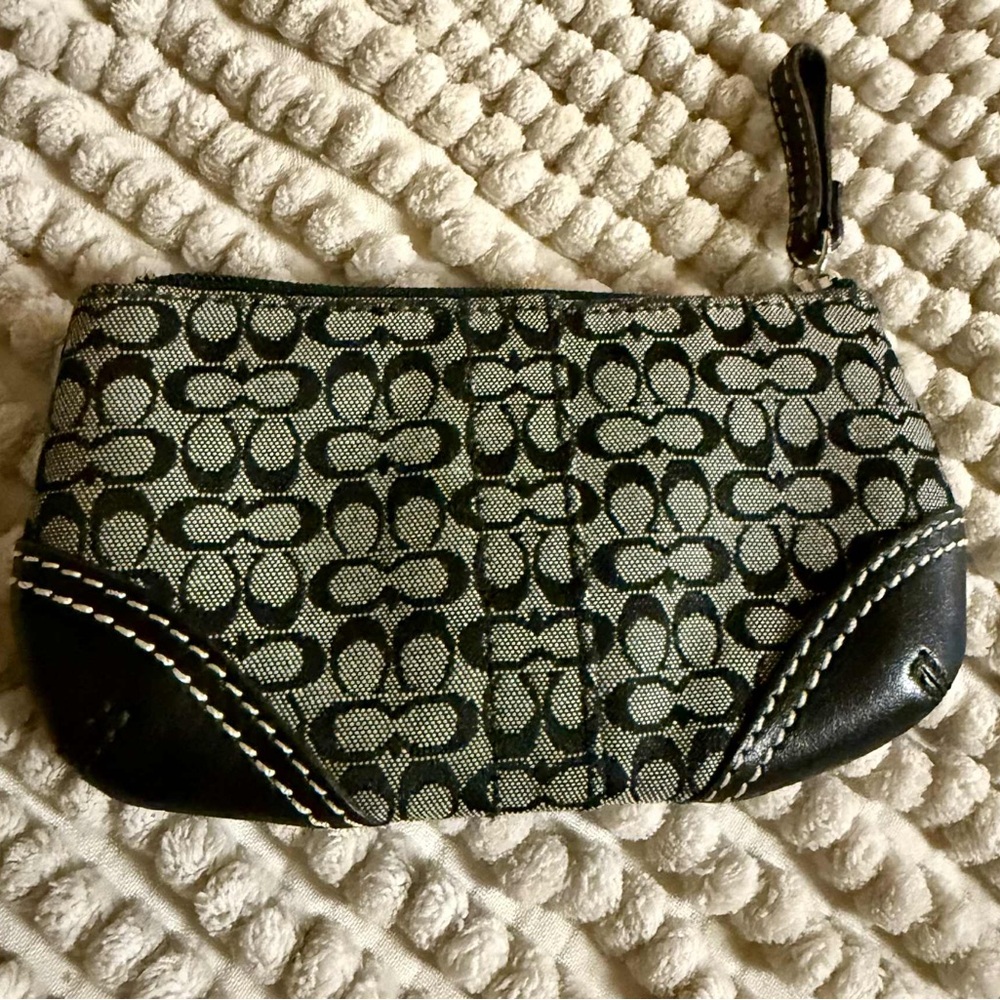 Coach Black and Gray Women's Clutch